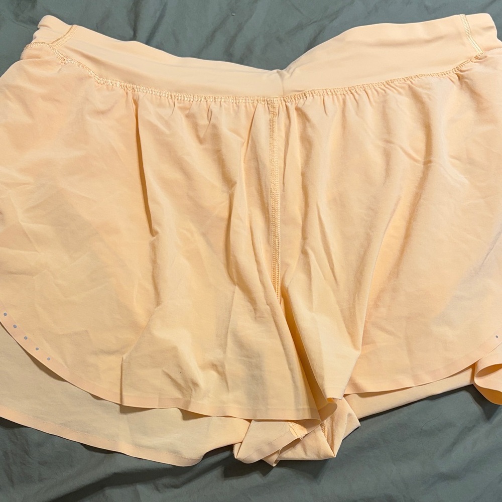 Light Peach Athletic Skort Shorts - lululemon fast and free short